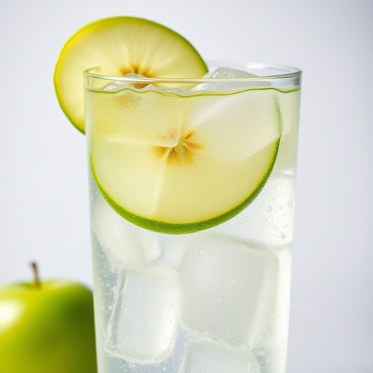 Refreshing Green Apple Soda