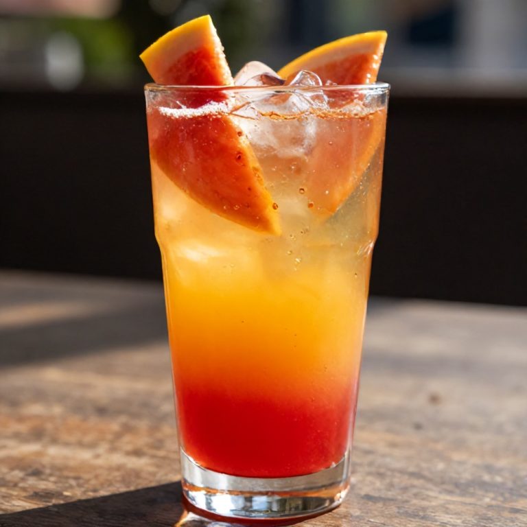 refreshing sparkling fruit punch