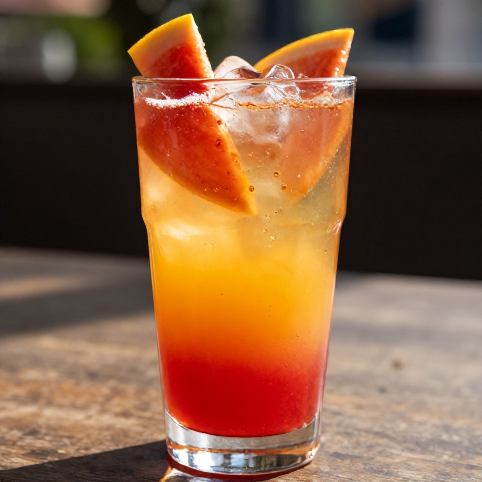 refreshing sparkling fruit punch