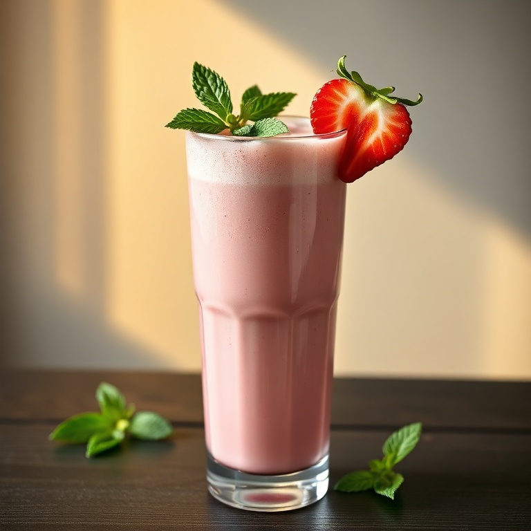 Refreshing Strawberry Matcha Latte
