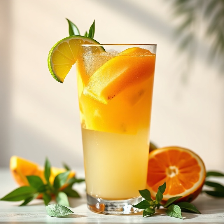 Refreshing Tropical White Wine Sangria