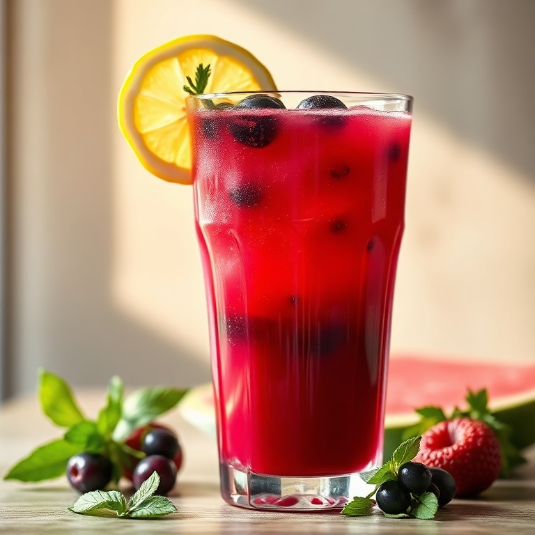 Refreshing Watermelon Berry Beet Juice