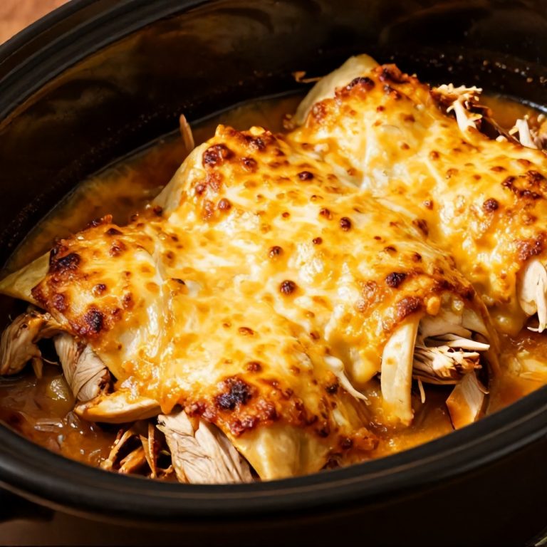 Slow Cooker Chicken Enchiladas