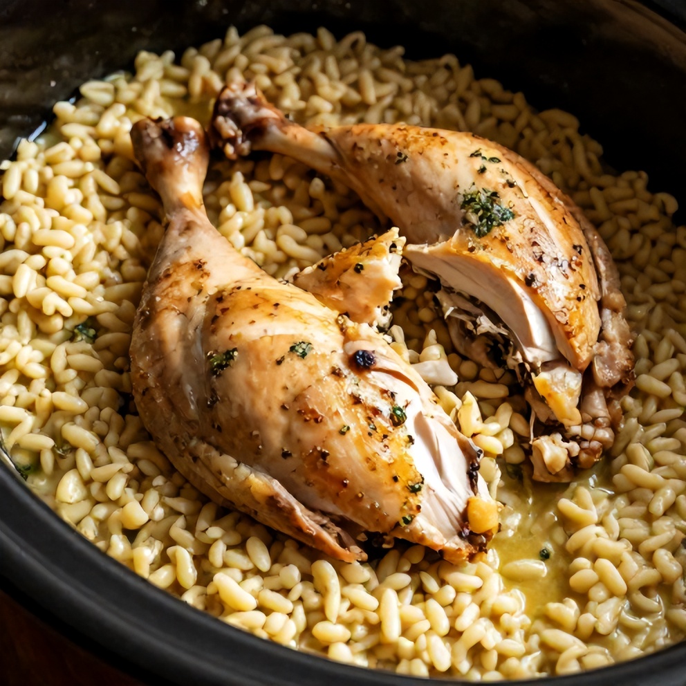 Slow Cooker Parmesan Herb Chicken