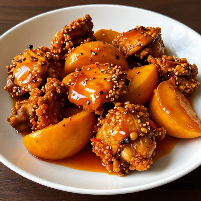 Spicy Jalapeño Peach Chicken