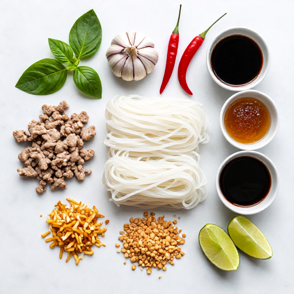 Thai Drunken Noodles Ingredients
