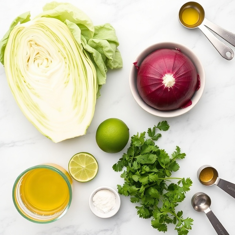 Ingredients for Zesty Mexican Coleslaw for Summer Dinner