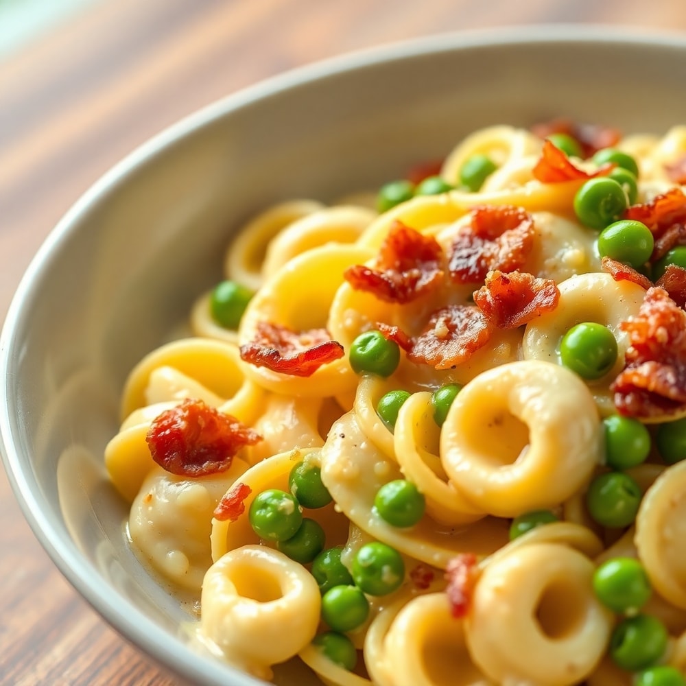 30-minute tortellini carbonara