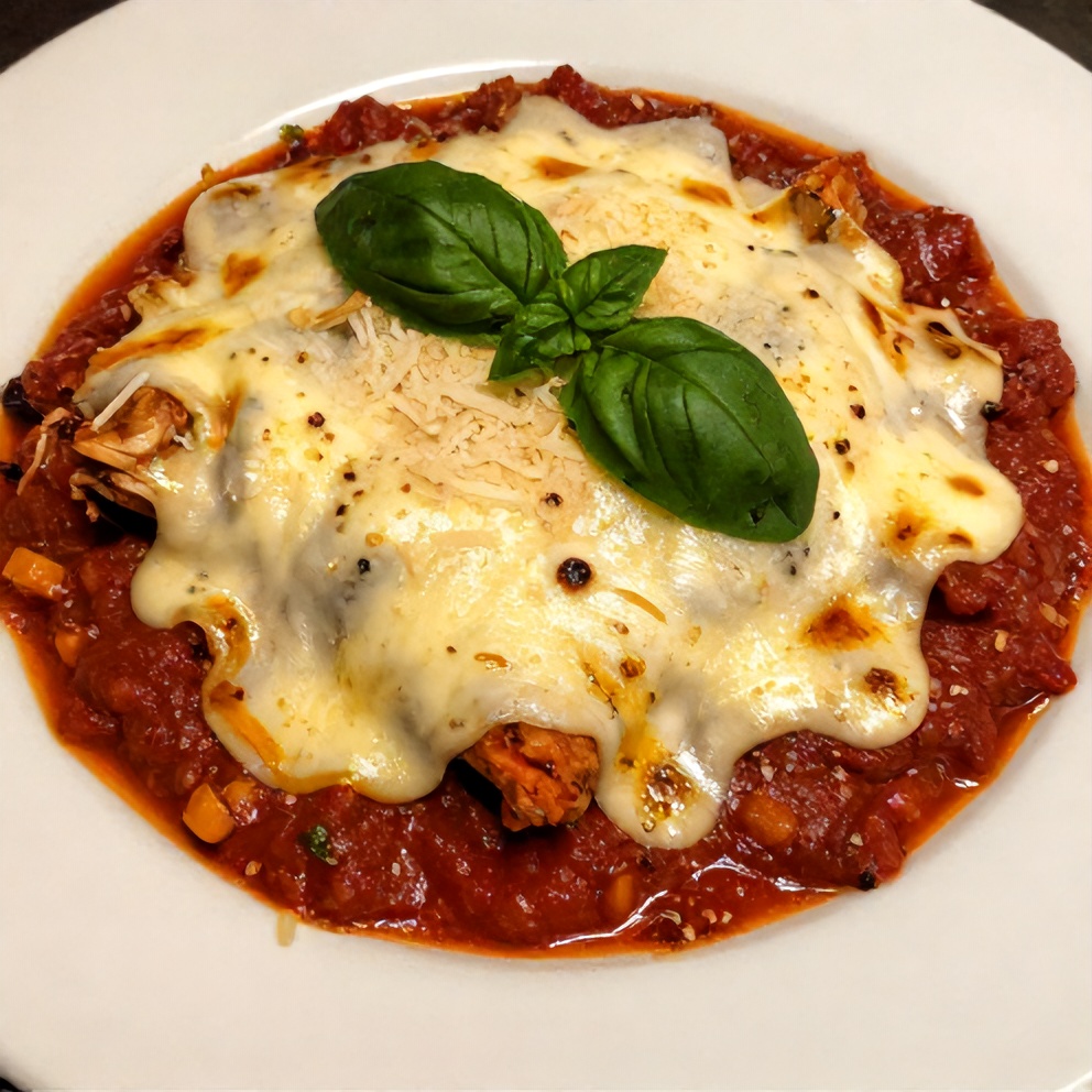 Baked Chicken with Marinara Final Dish