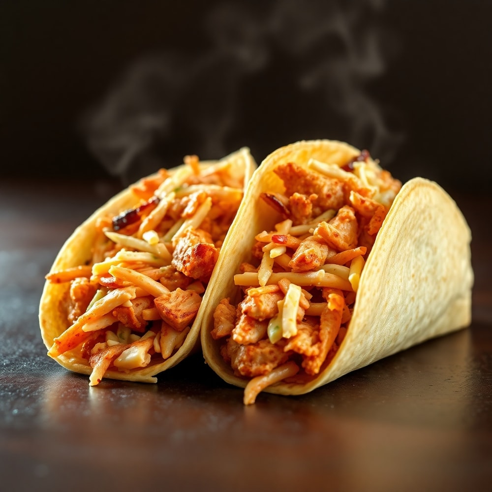 BBQ Chicken Coleslaw Wraps