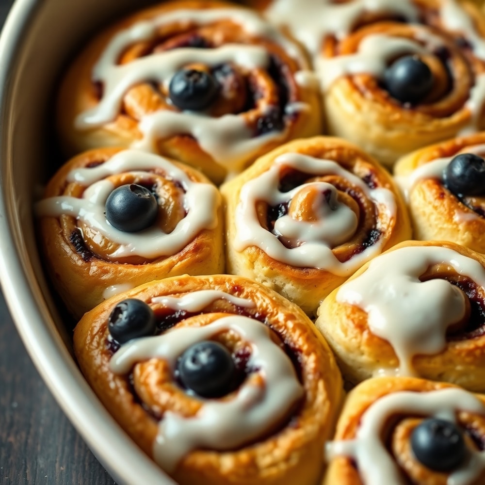 Blueberry Cinnamon Rolls