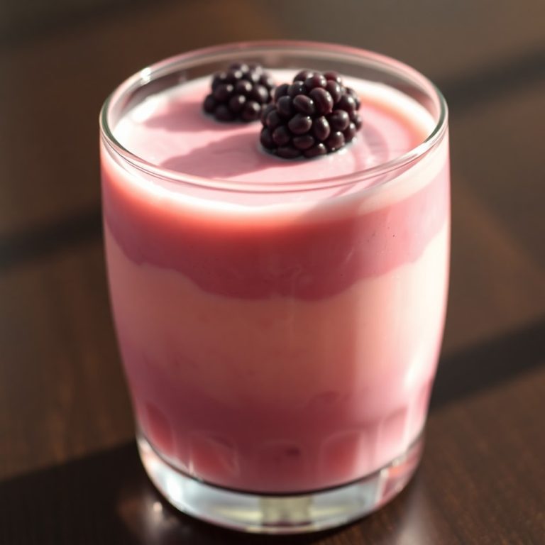 blackberry coconut pink drink