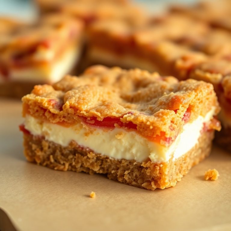 rhubarb bars
