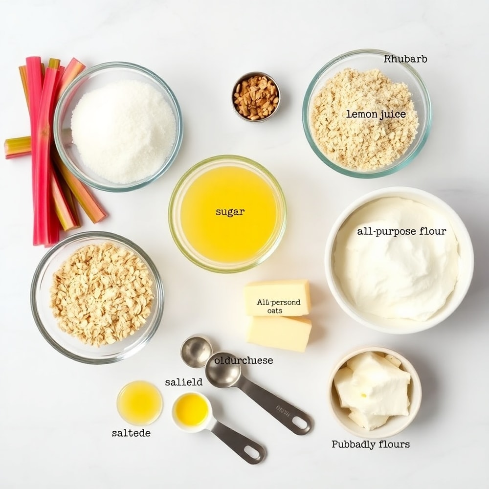 Rhubarb Bars Ingredients