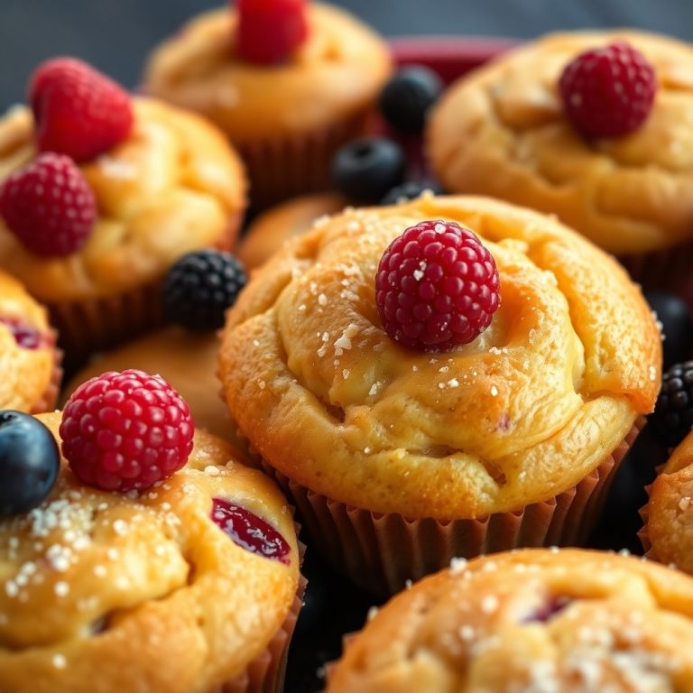 Creamy Berry Muffins