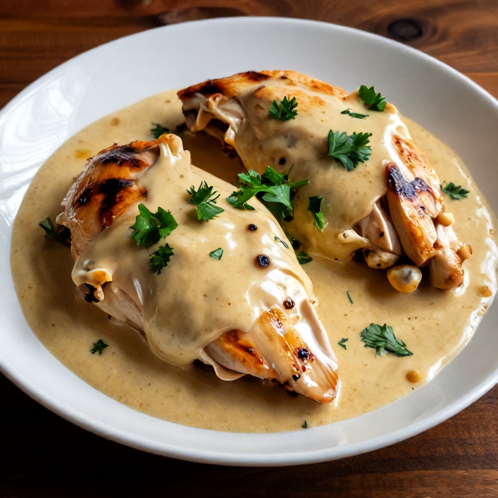 Plated Creamy Crockpot Marry Me Chicken