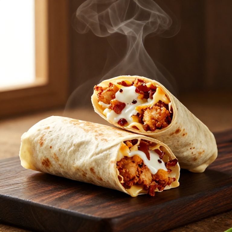 crispy chicken bacon ranch wrap