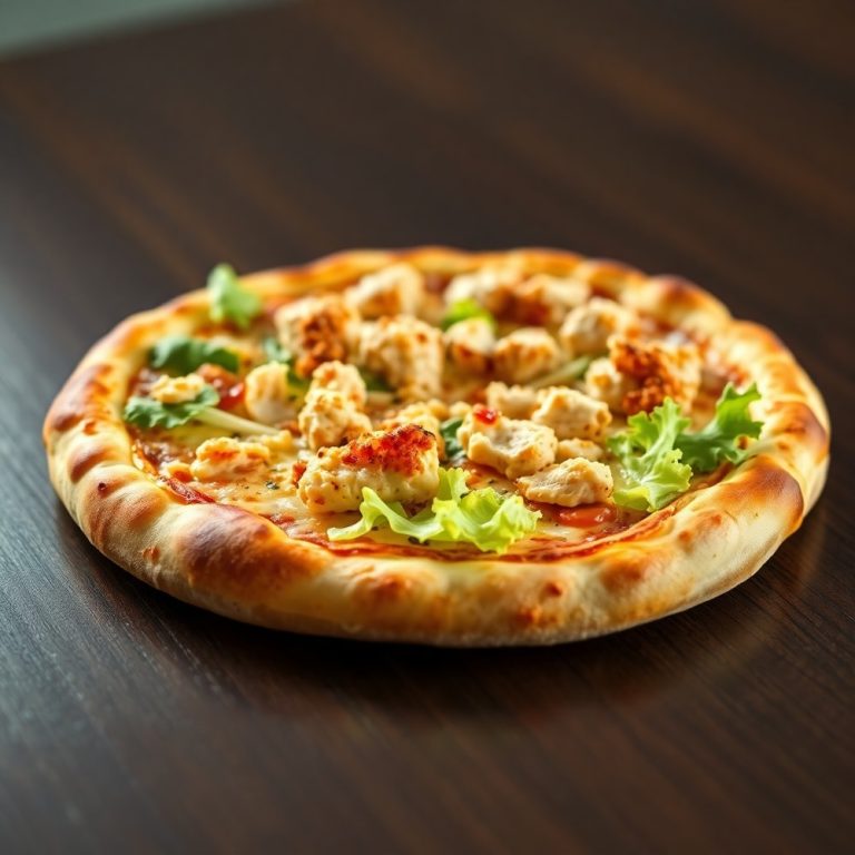 Chicken Caesar Salad Pizza
