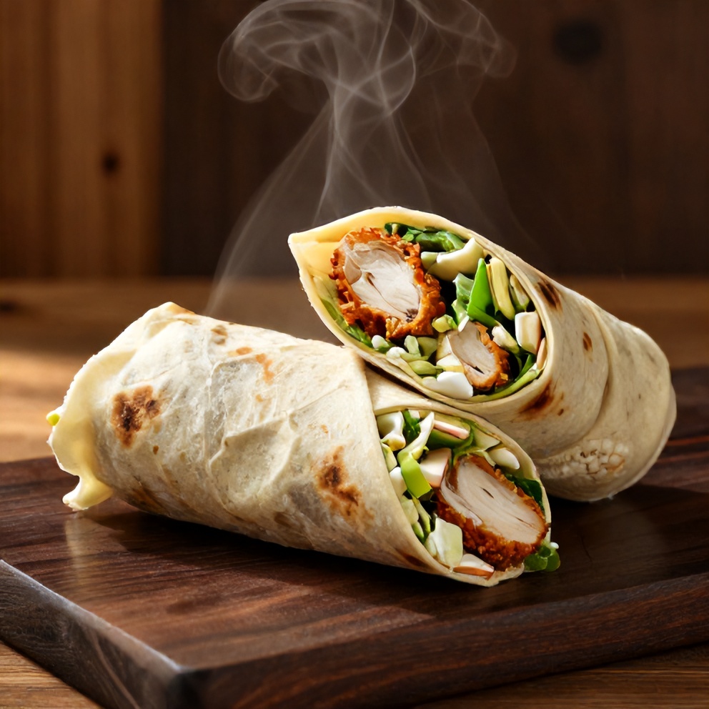 chicken caesar wraps