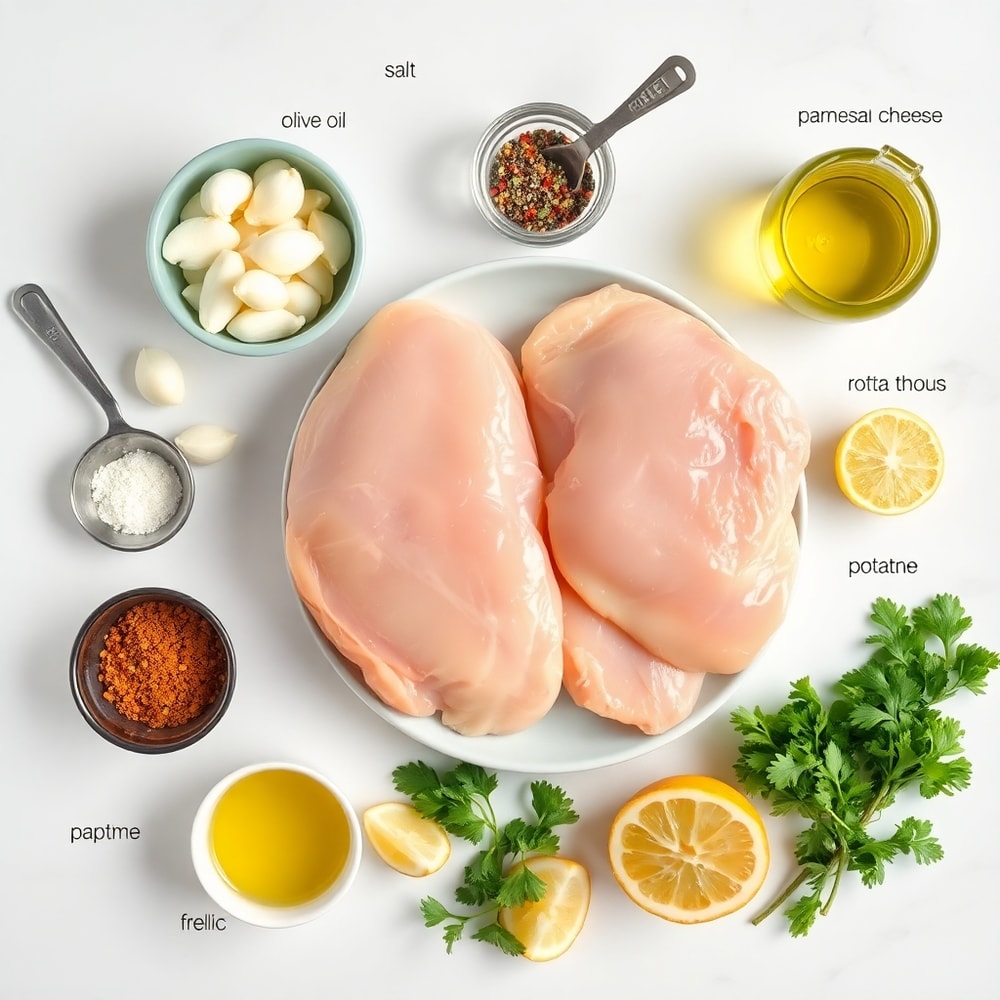 Garlic Parmesan Chicken and Potatoes Ingredients