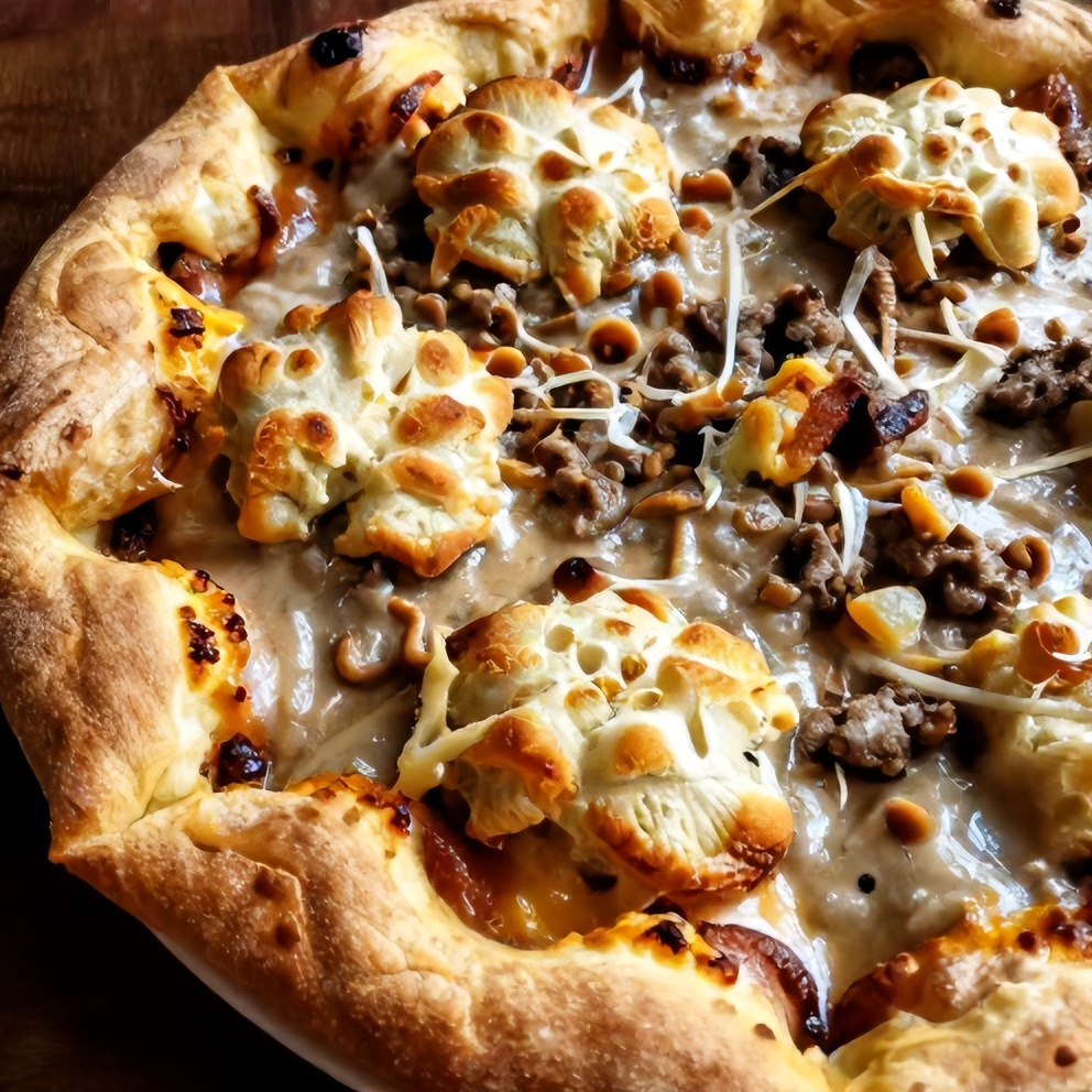 Easy Biscuits and Sausage Gravy Breakfast Pizza