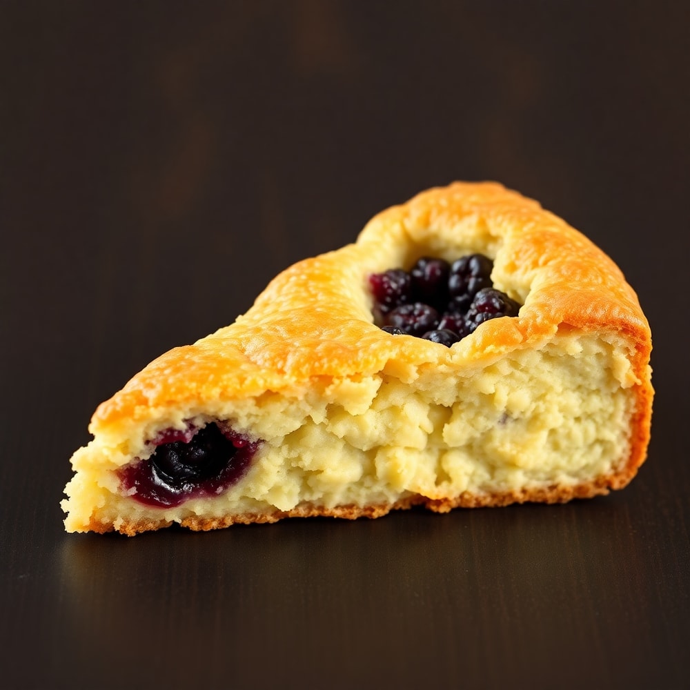 Easy Blackberry Shortbread Wedges