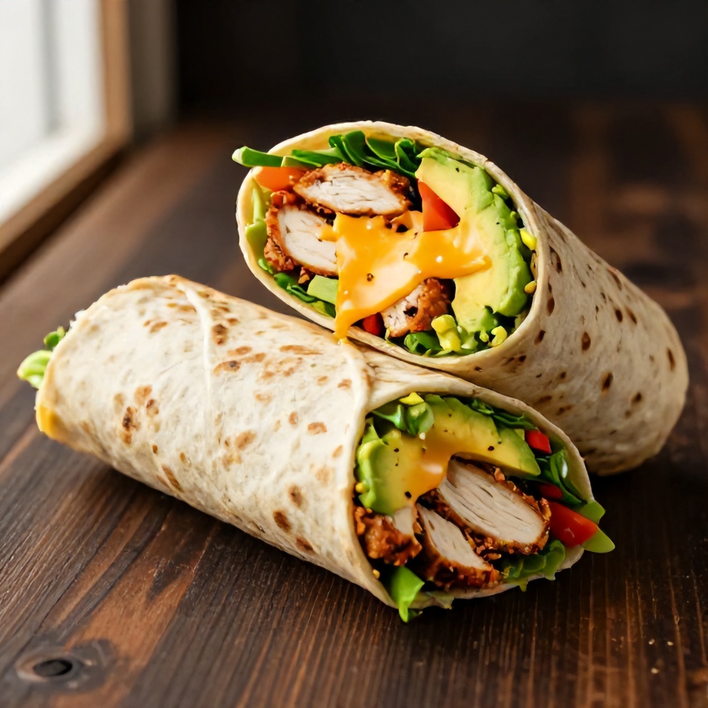 Easy Chicken Avocado Wrap