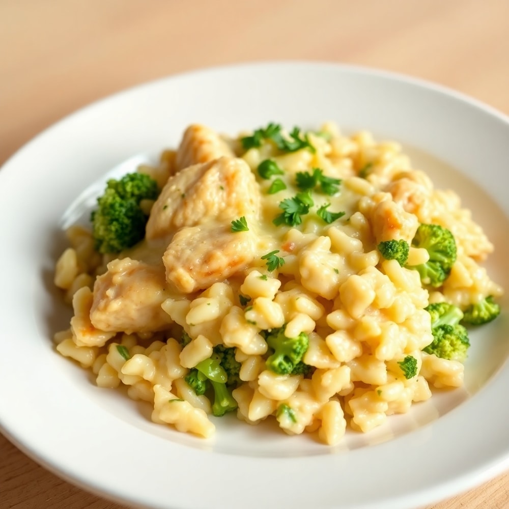 Creamy Chicken Broccoli Rice Casserole Final Dish