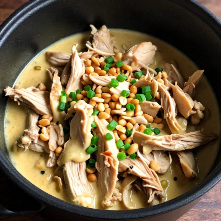 Easy Crockpot Thai Peanut Chicken