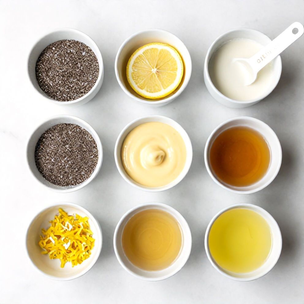Lemon Curd Chia Pudding Ingredients