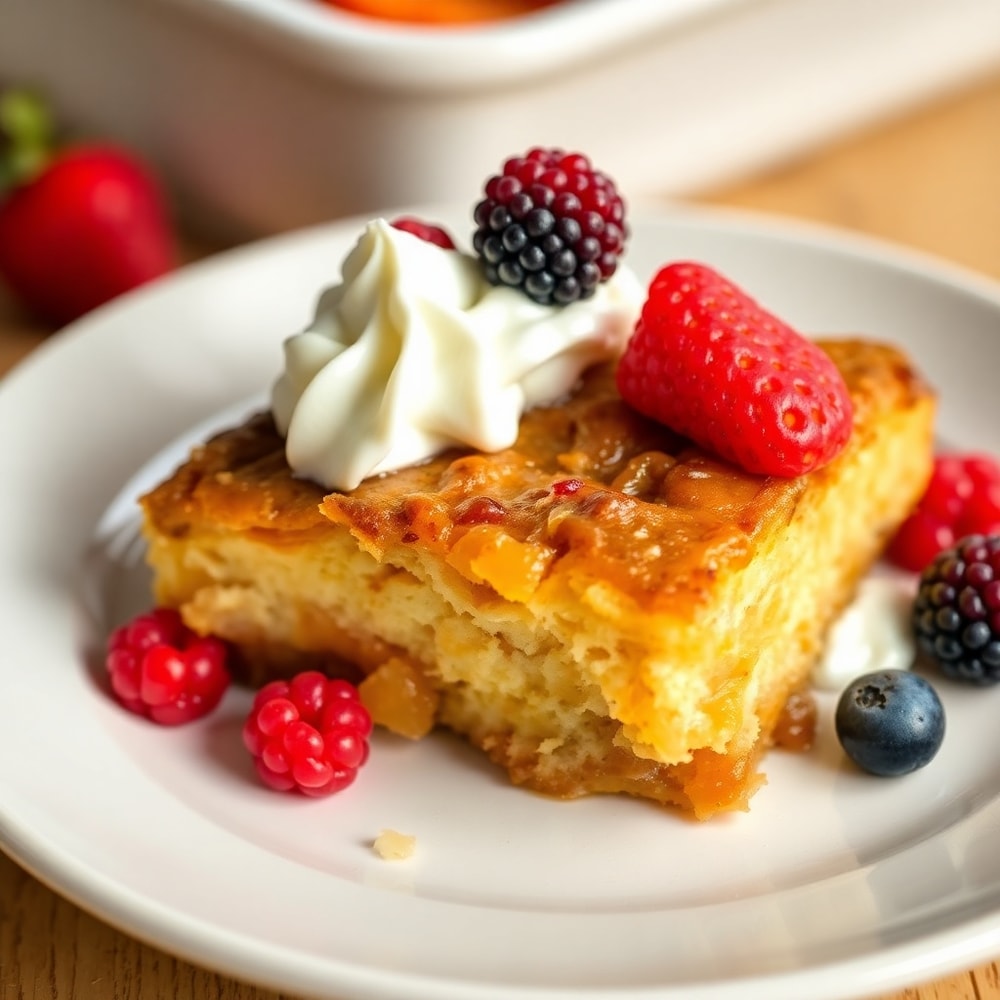 Easy Peach Cobbler French Toast Bake Final