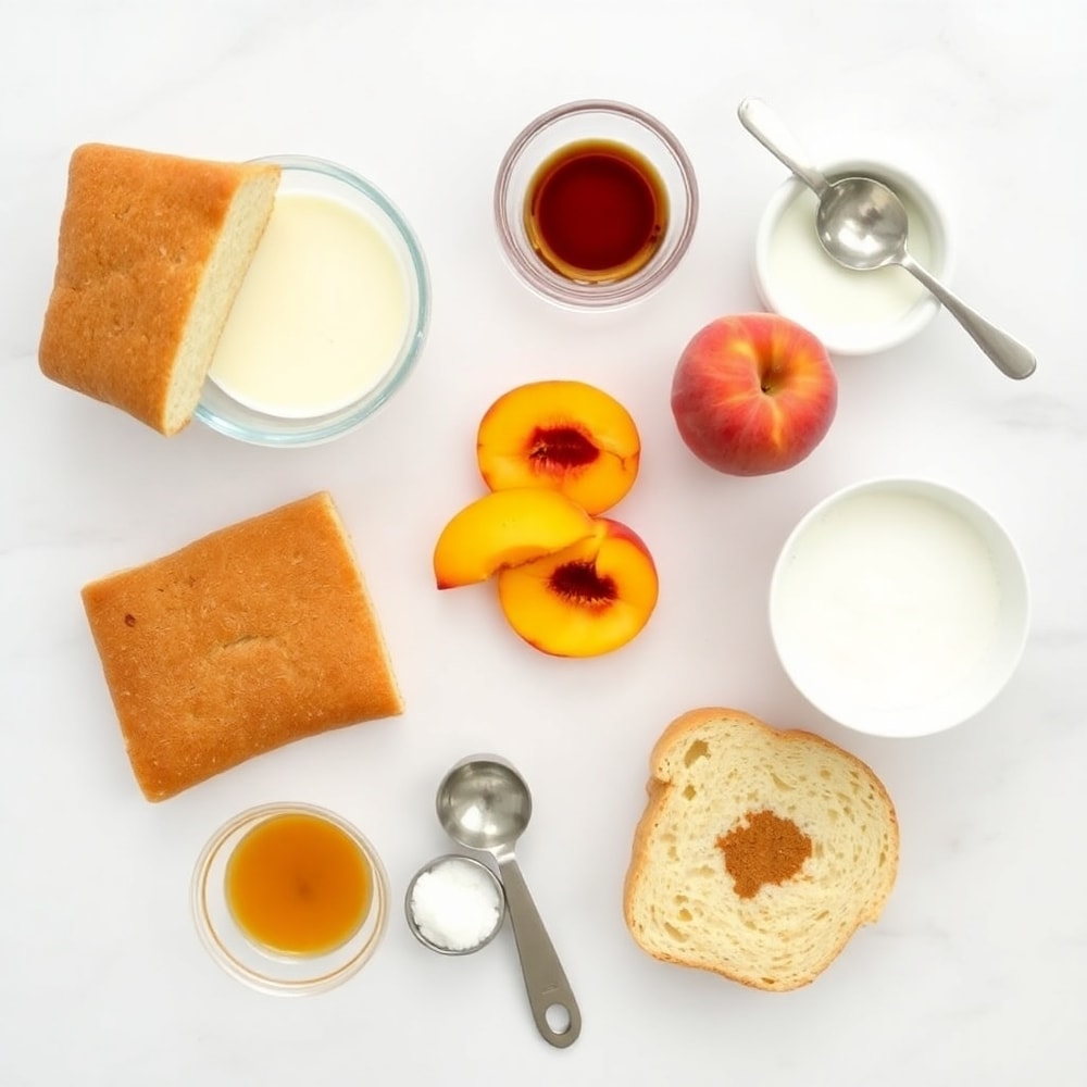 Easy Peach Cobbler French Toast Bake Ingredients