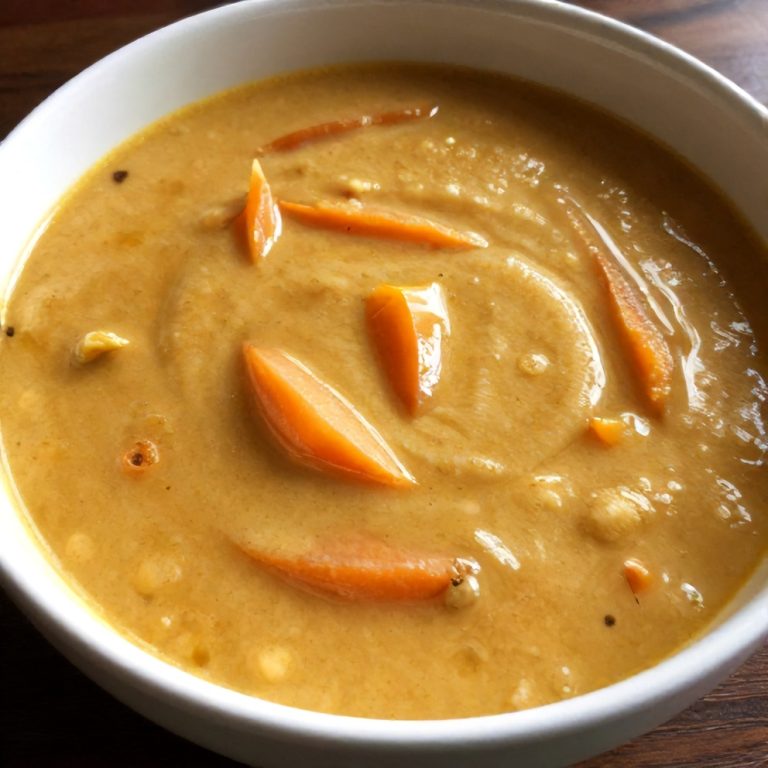 Easy Spicy Miso Carrot Soup