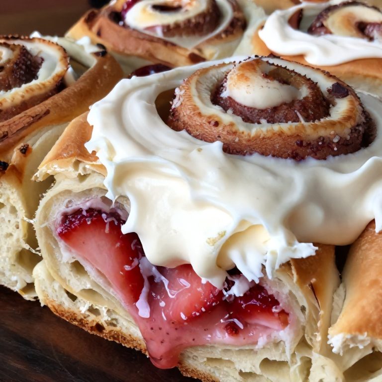 Easy Strawberry Cinnamon Rolls