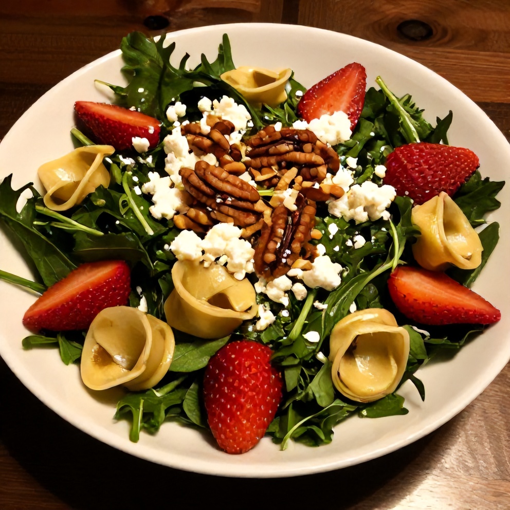 Plated Fresh Apple Tortellini Salad