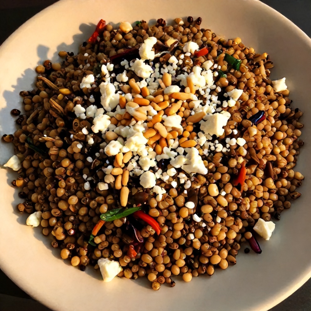 Plated Quinoa Tabbouleh Salad