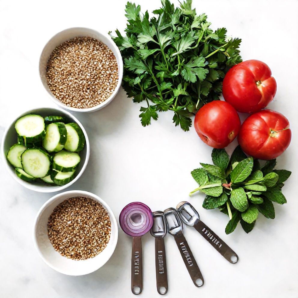 Quinoa Tabbouleh Salad Ingredients