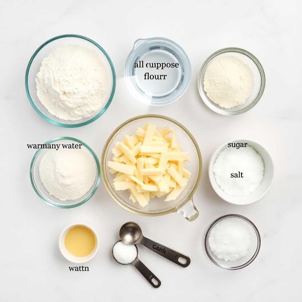 Garlic Parmesan Focaccia ingredients