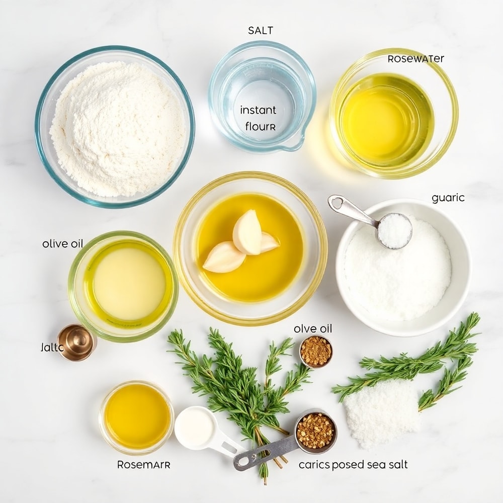 Garlic Rosemary Focaccia Muffins Ingredients