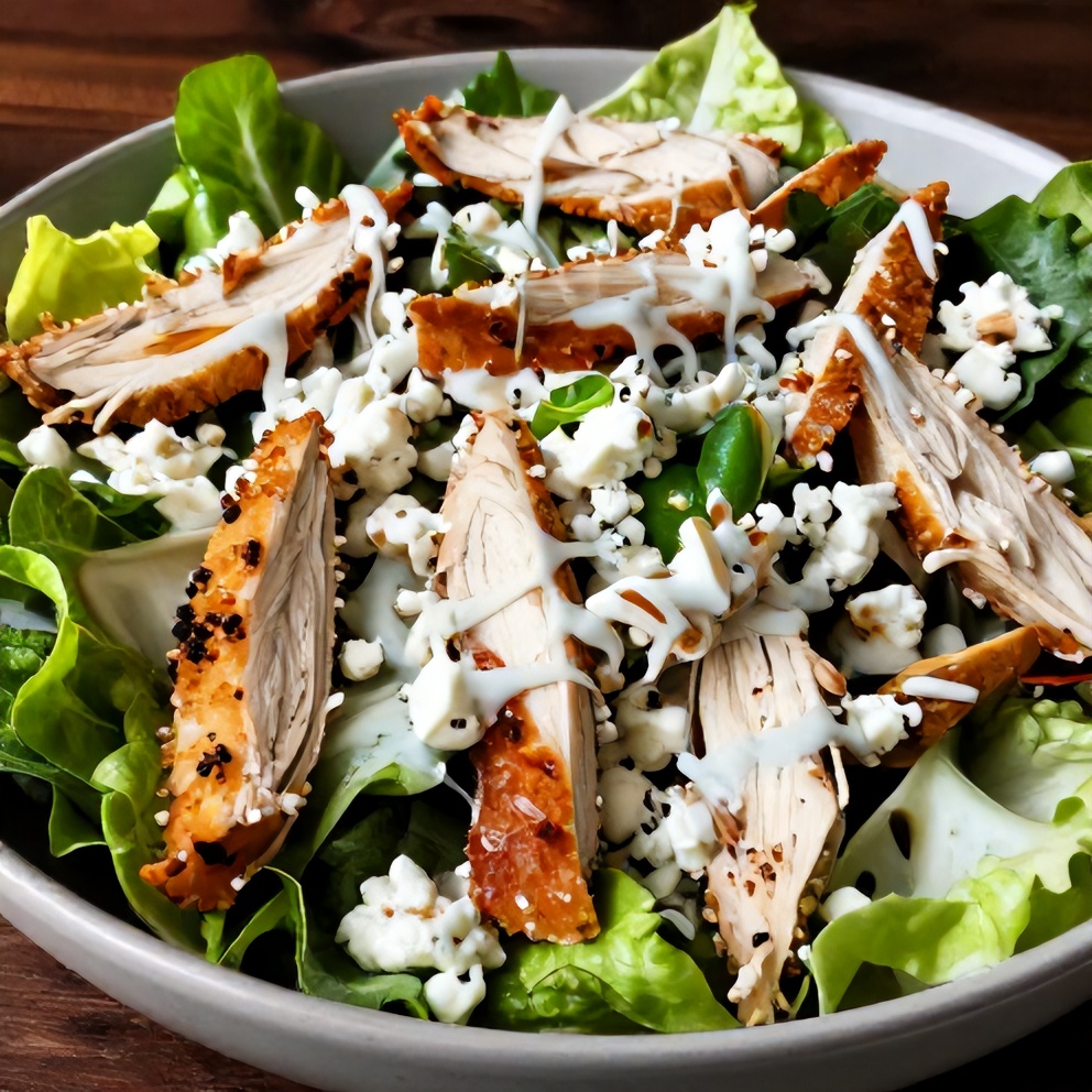 high protein buffalo chicken salad