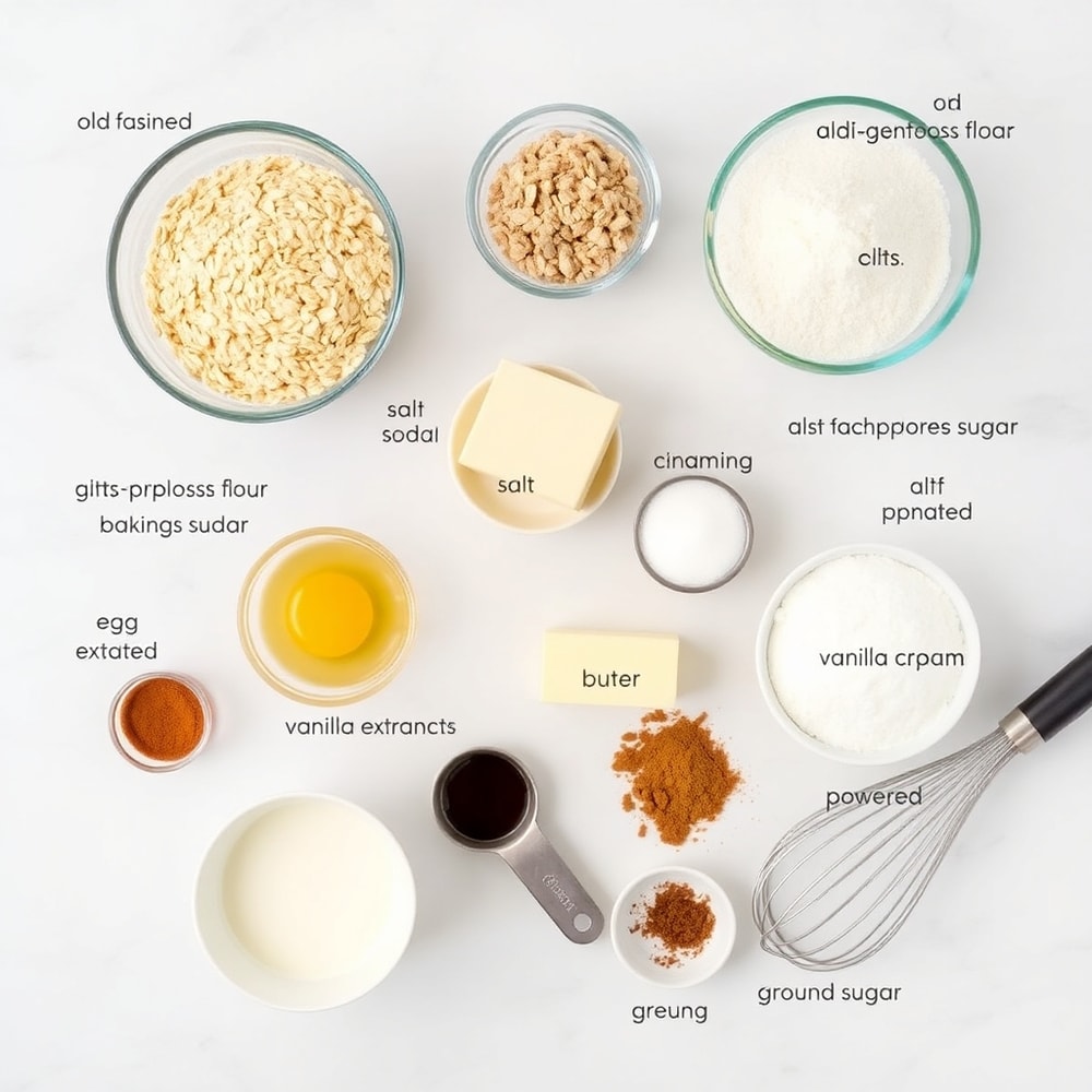 Ingredients for Homemade Oatmeal Cream Pies