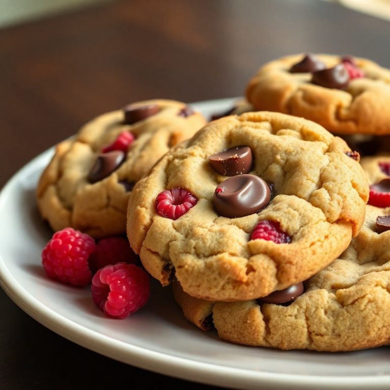 Raspberry Chocolate Chip Cookies