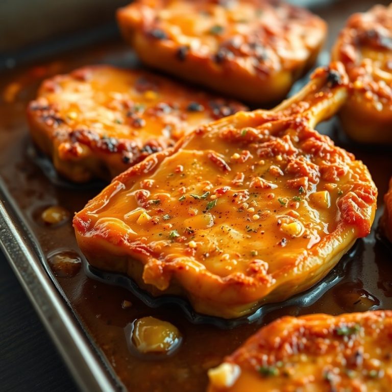 Sheet Pan Lemon Garlic Pork Chops