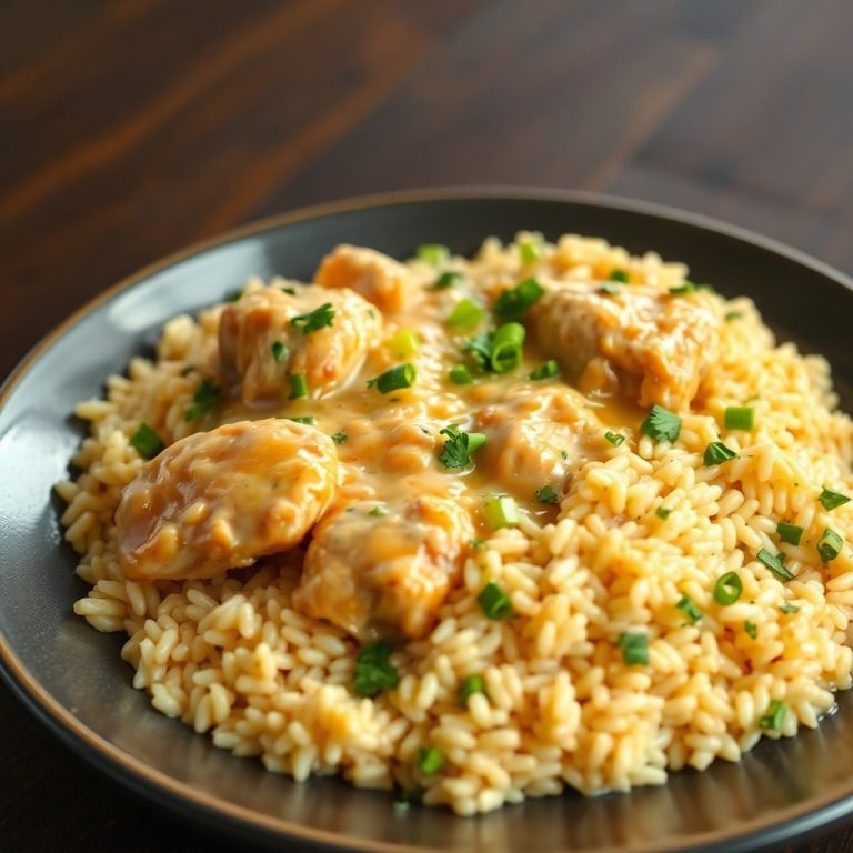 smothered chicken and rice