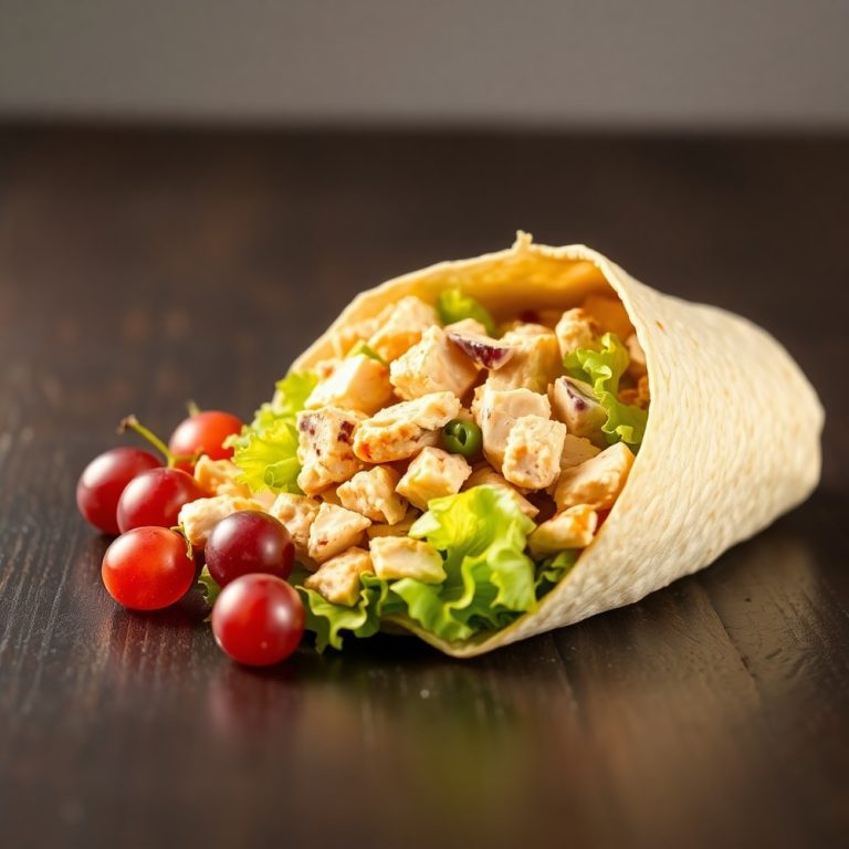 Creamy Chicken Salad Wrap